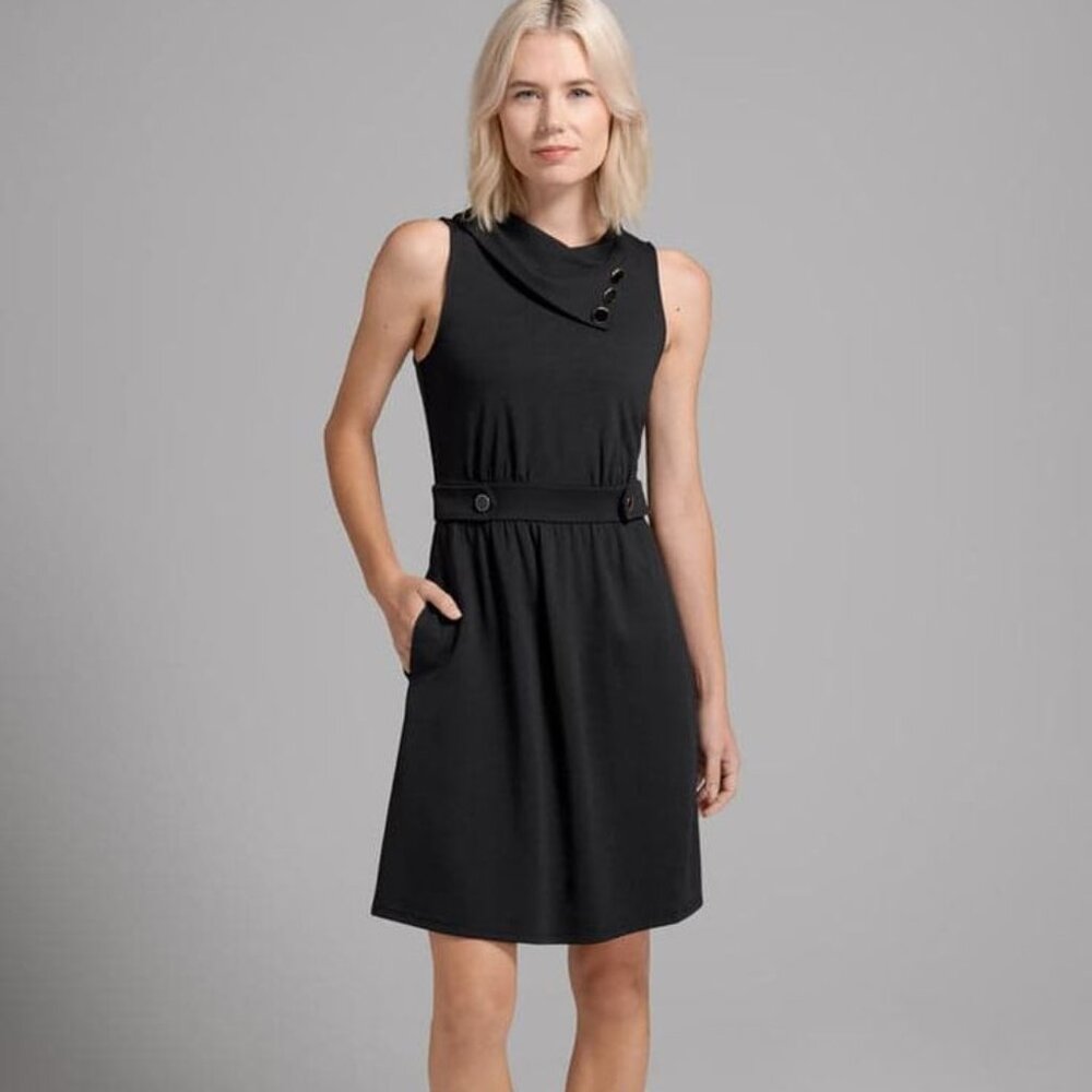 Modcloth Coach Tour Dress Black | Retro | Size L